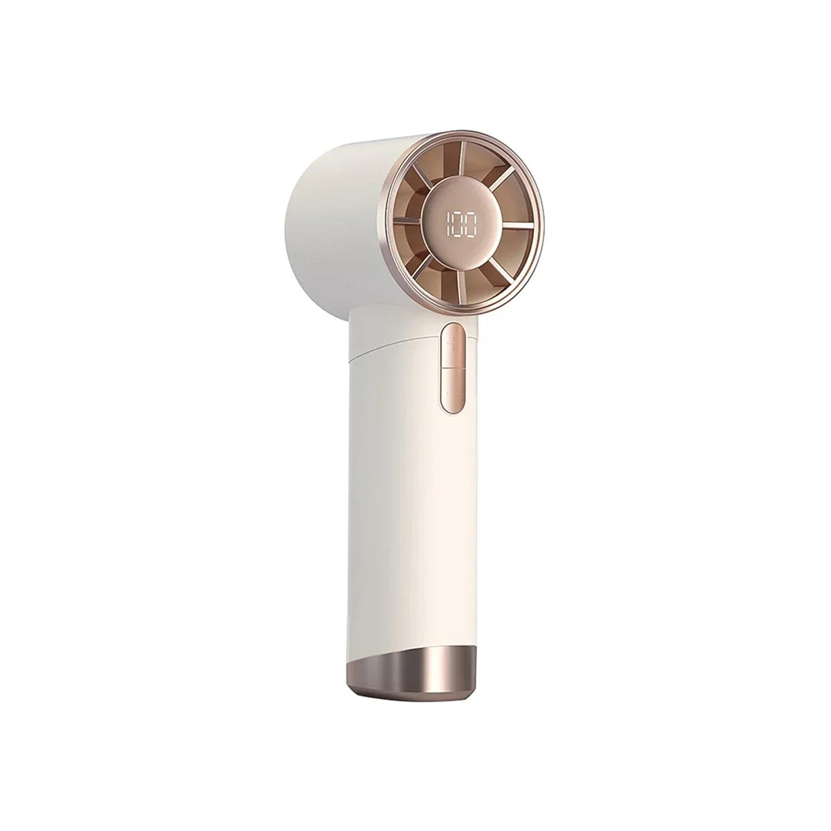 2025 Smart Cooling Fan - Handheld Portable Fan with 100 Speed Levels, Stepless Adjustment, Digital Display for Dorm and Office