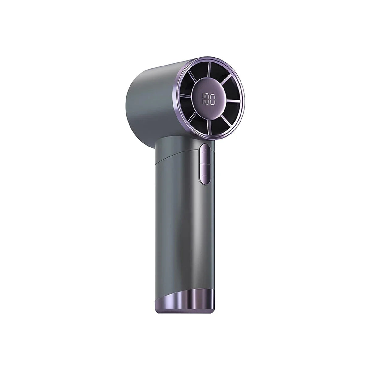 2025 Smart Cooling Fan - Handheld Portable Fan with 100 Speed Levels, Stepless Adjustment, Digital Display for Dorm and Office