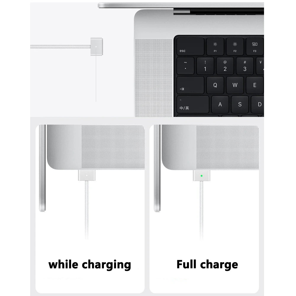 USB C to Magnetic Cable Safe 3 generations Charger Adapter For MacBook Pro Air M1 M2 M3 Pro A2442 A2485 A2681 A2363 67W 30W 140W