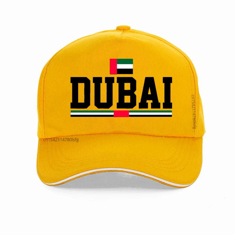 Funny Dubai Baseball Cap Summer Style cool Breathable Golf hat men women Adjustable Snapback Hats