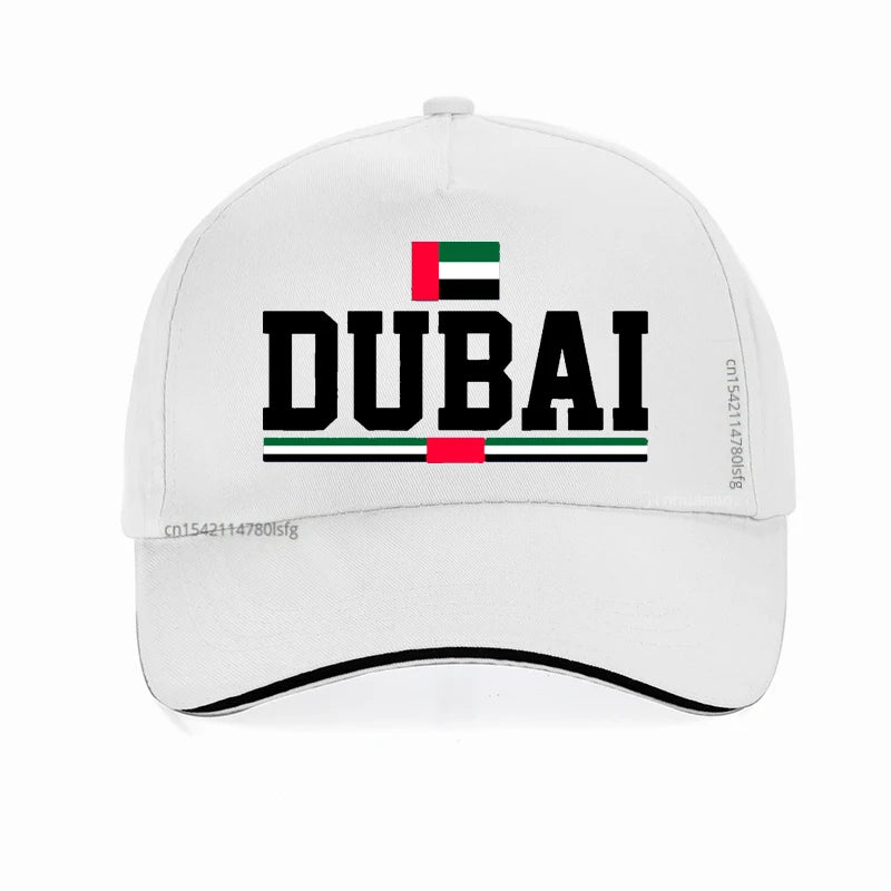Funny Dubai Baseball Cap Summer Style cool Breathable Golf hat men women Adjustable Snapback Hats