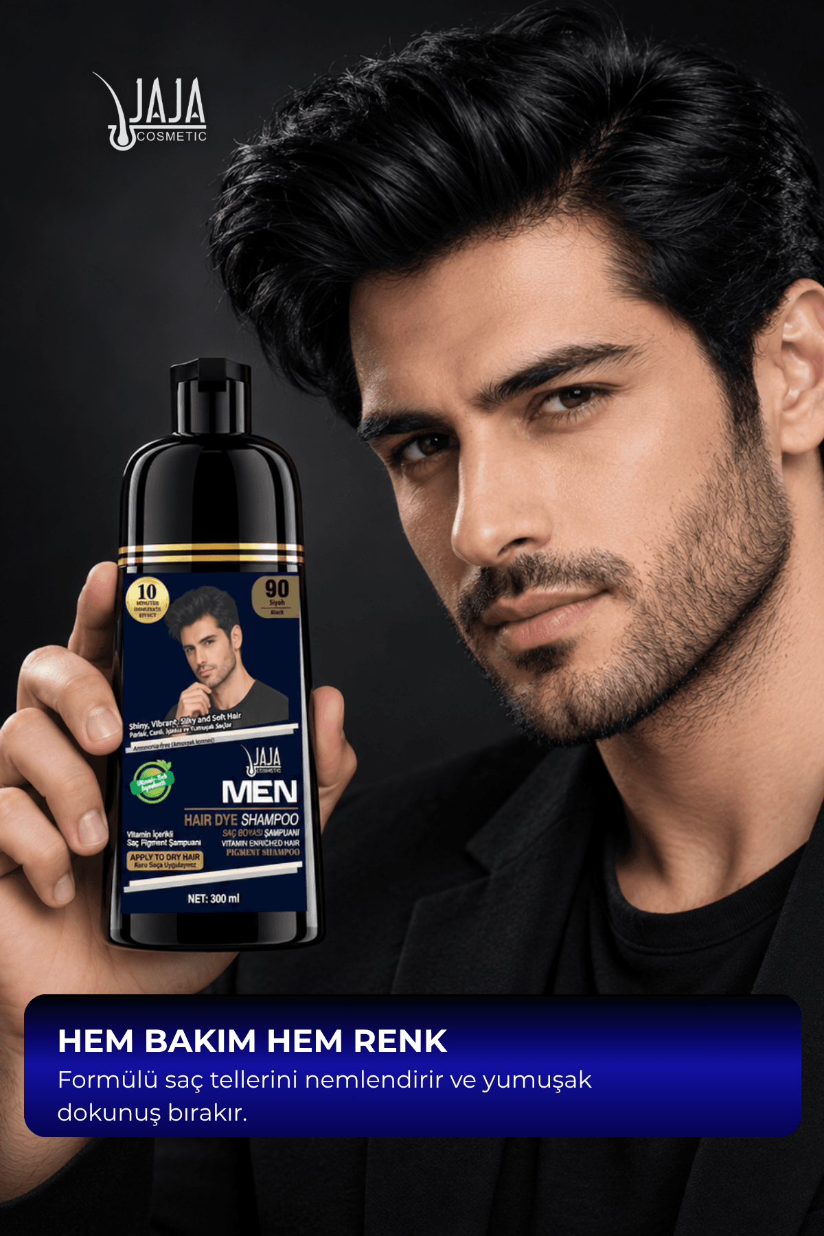 Men Saç Pigment Şampuanı — Siyah