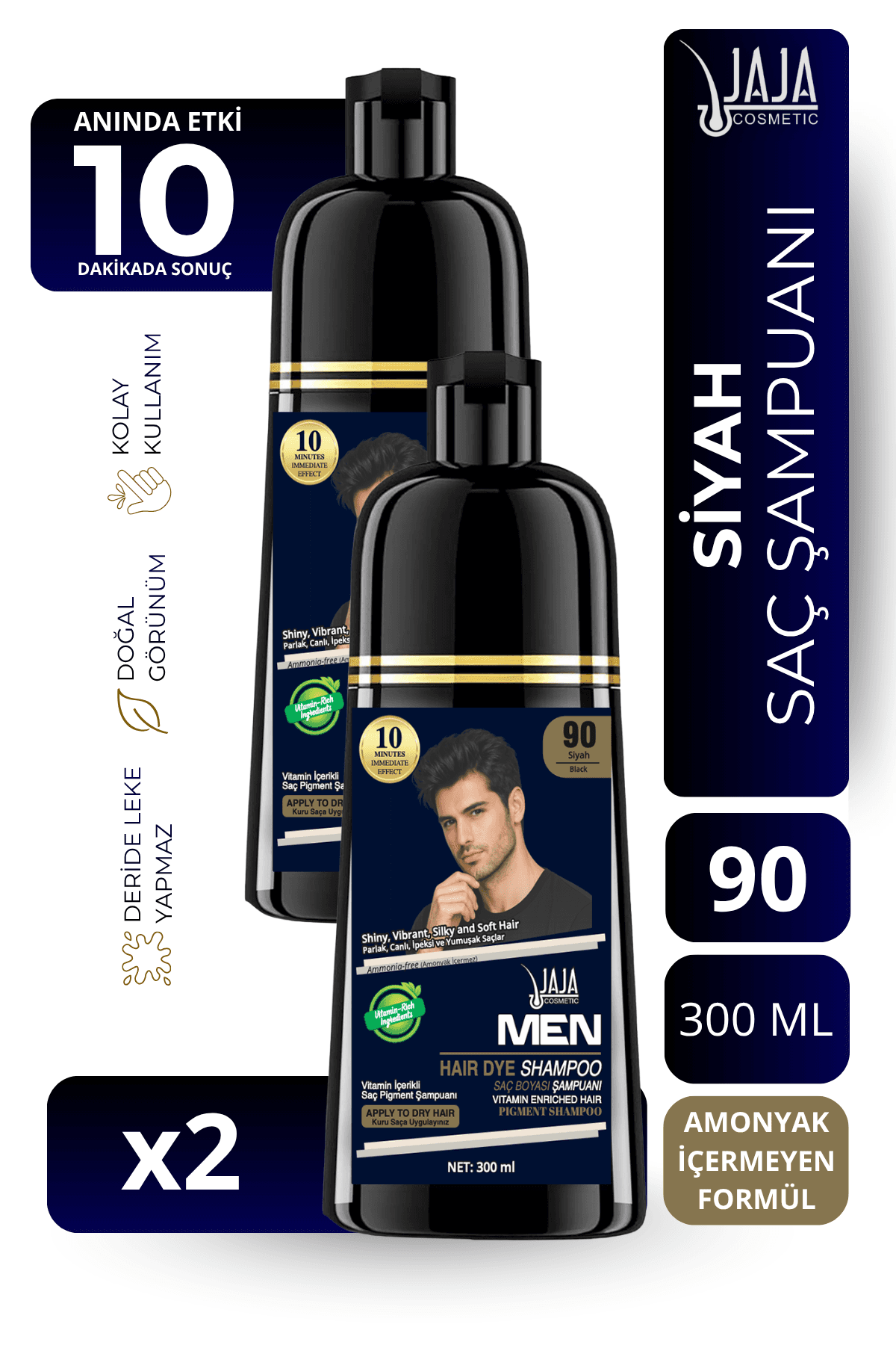 Men Saç Pigment Şampuanı — Siyah