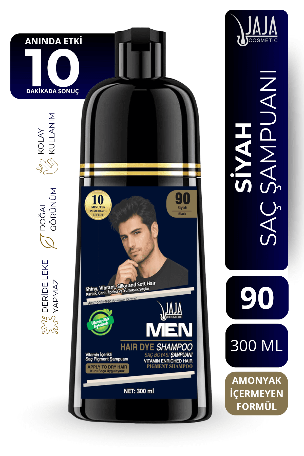 Men Saç Pigment Şampuanı — Siyah