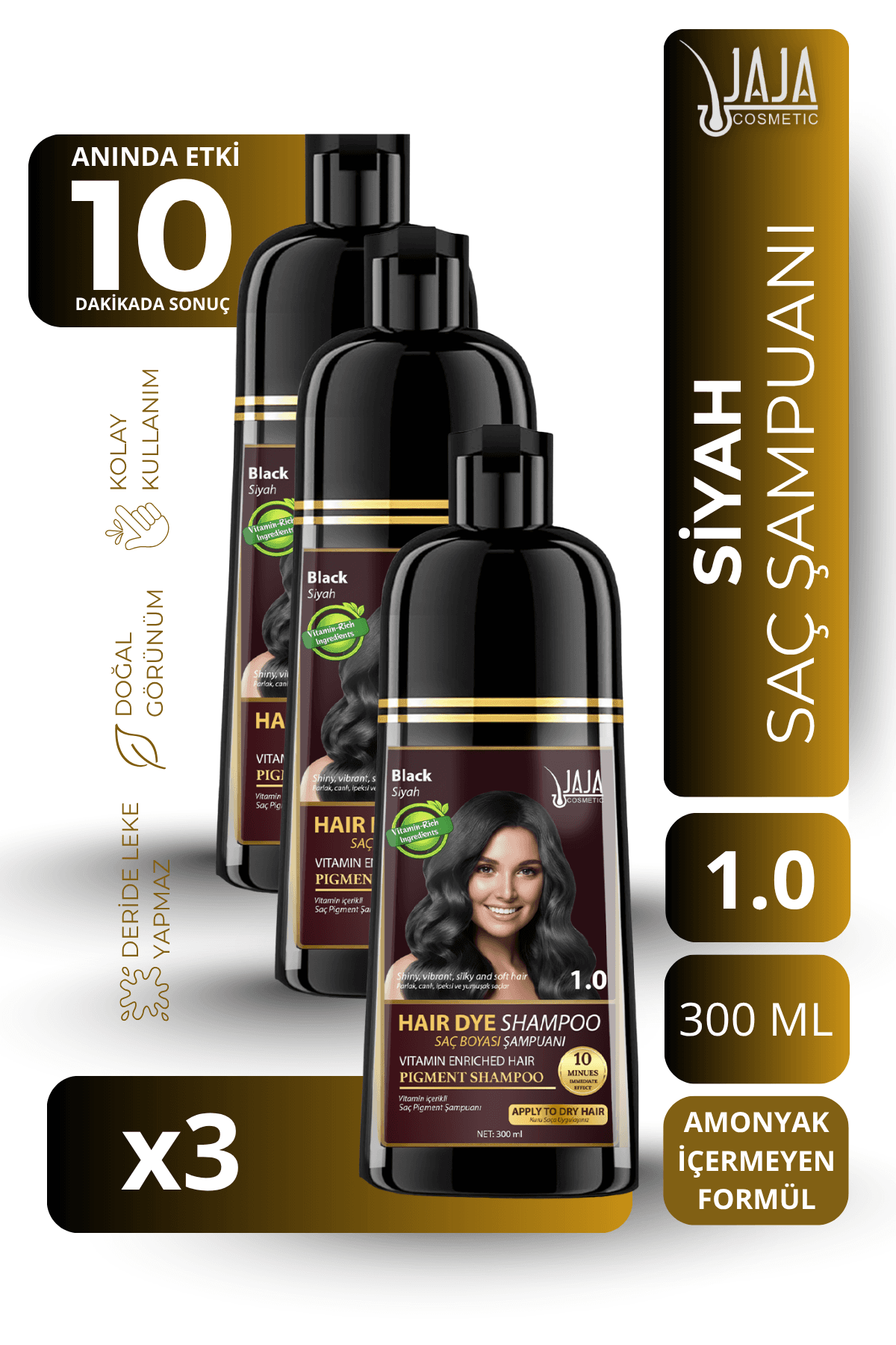 Saç Pigment Şampuanı — Siyah