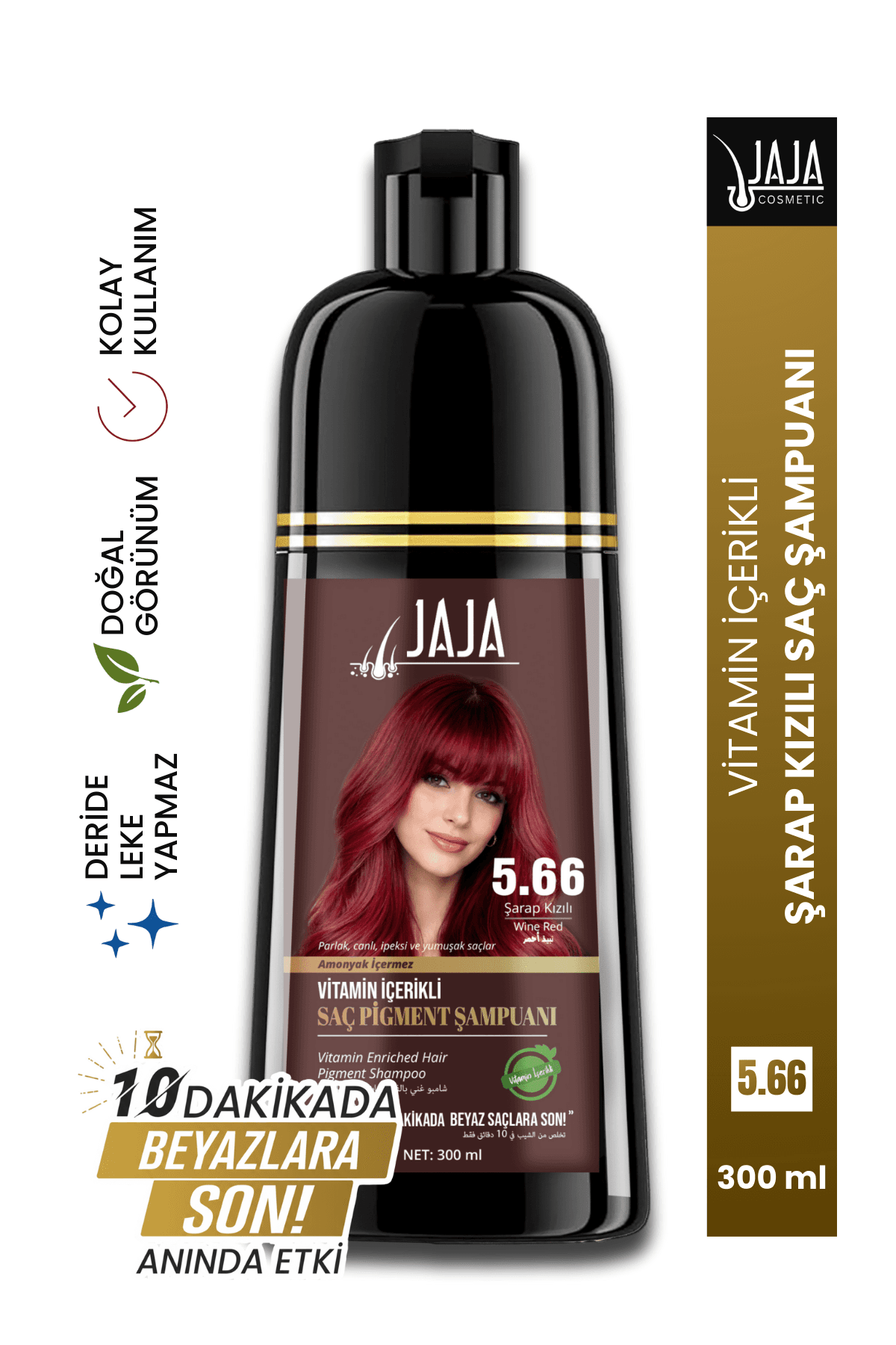 JAJA Saç Pigment Şampuanı — Şarap Kızılı 5.66