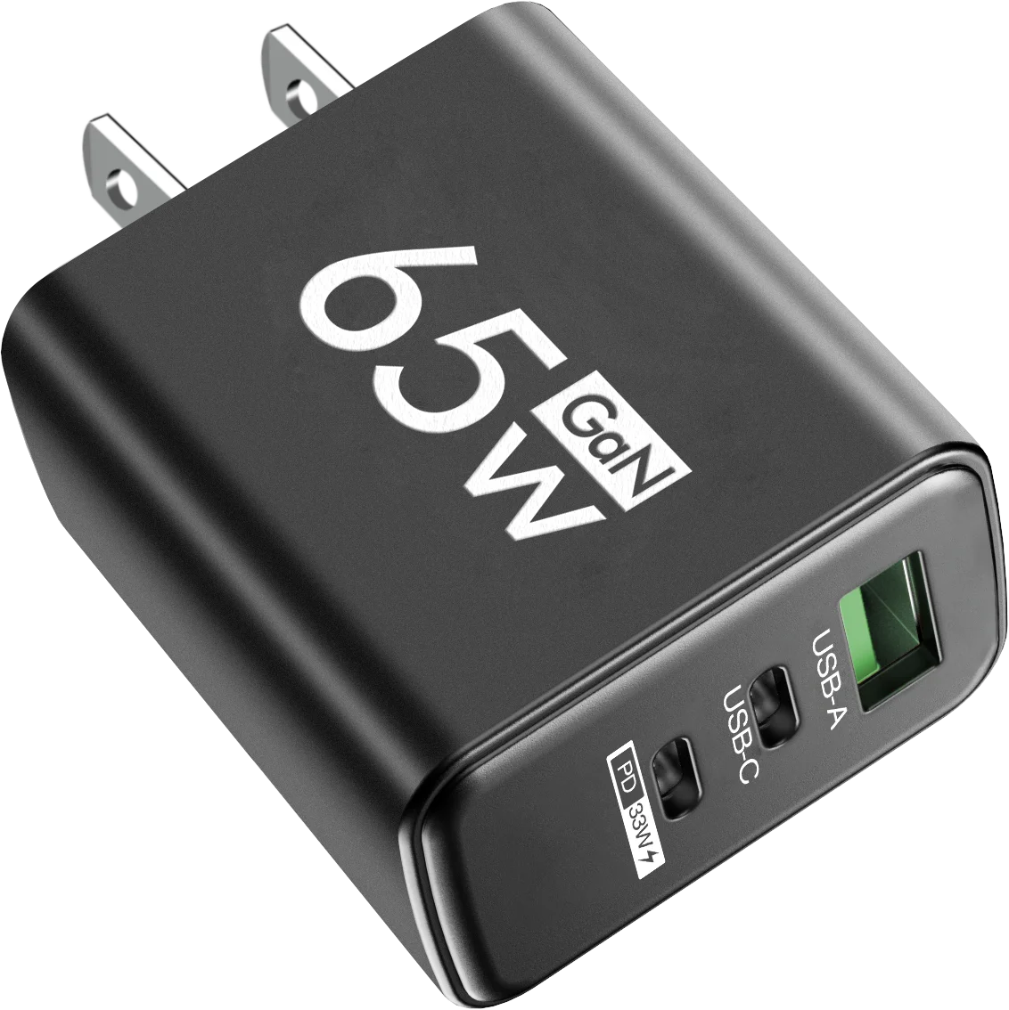 65W GaN USB Charger Fast Charging Quick Charger3.0 Travel Charger For iPhone 15 Samsung Xiaomi Mobile Phone Adapter EU US Plug