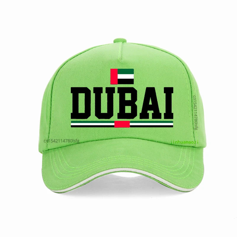 Funny Dubai Baseball Cap Summer Style cool Breathable Golf hat men women Adjustable Snapback Hats