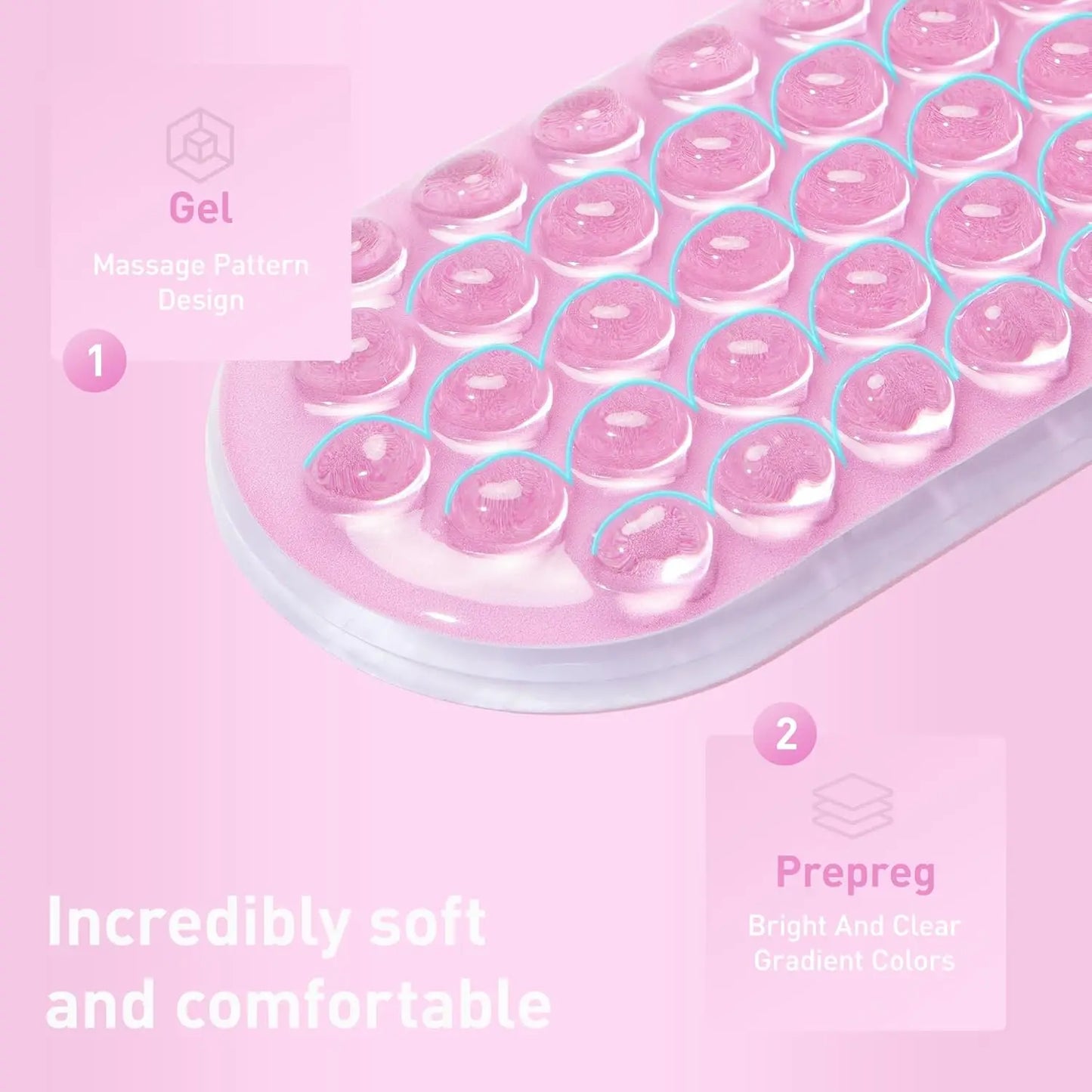 Gel Mouse & Keyboard Wrist Rest Set, Wrist Rest for Computer Keyboard, Mouse Wrist Support, Pain Relief, Cool Touch, Non-Skid