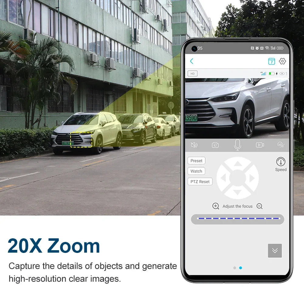 LS VISION 20X Optical Zoom Dual Screen Solar Camera 4G Sim 4K WiFi PTZ Dual PIR Detection Humano Auto Tracking CCTV Camera IP66